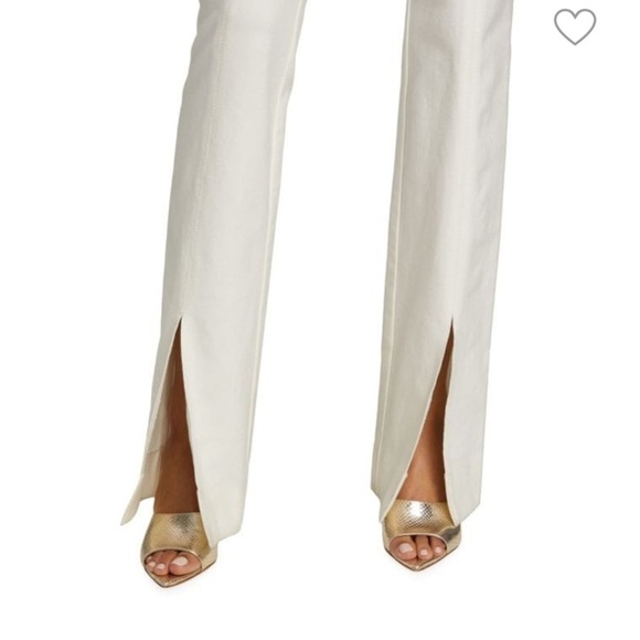 Derek Lam Women’s White Maeve Slit Hem Flare Long New size 8 Pants - Picture 16 of 16